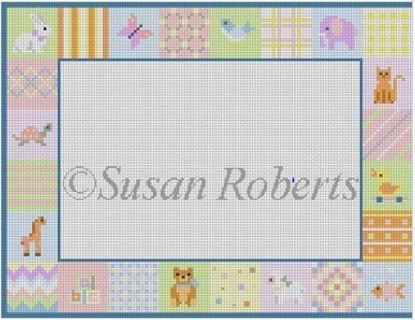 click here to view larger image of Patchwork Frame (hand painted canvases)