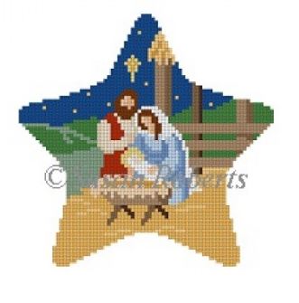 click here to view larger image of Star Nativity (hand painted canvases)