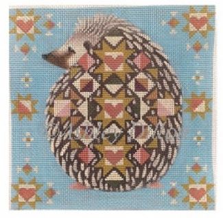 click here to view larger image of Quiltback Hedgehog (hand painted canvases)