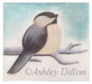 click here to view larger image of Chickadee Looking Up (hand painted canvases)