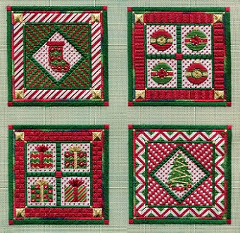 click here to view larger image of Holiday Ornaments - Series 3 (counted canvas work)
