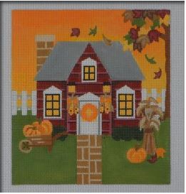 click here to view larger image of Thanksgiving Holiday House (hand painted canvases)