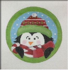 click here to view larger image of Sweet Tooth Penguin Ornament (hand painted canvases)