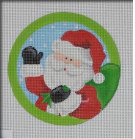 click here to view larger image of Santas Bag Ornament (hand painted canvases)