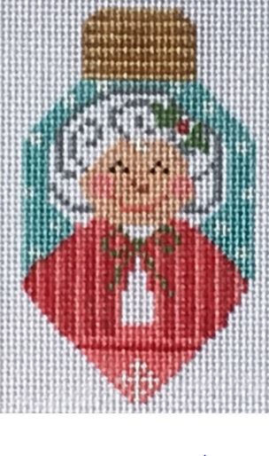 click here to view larger image of Mrs Claus Lightbulb Ornament (hand painted canvases)