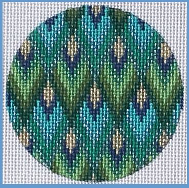 click here to view larger image of Bargello Ornament (hand painted canvases)