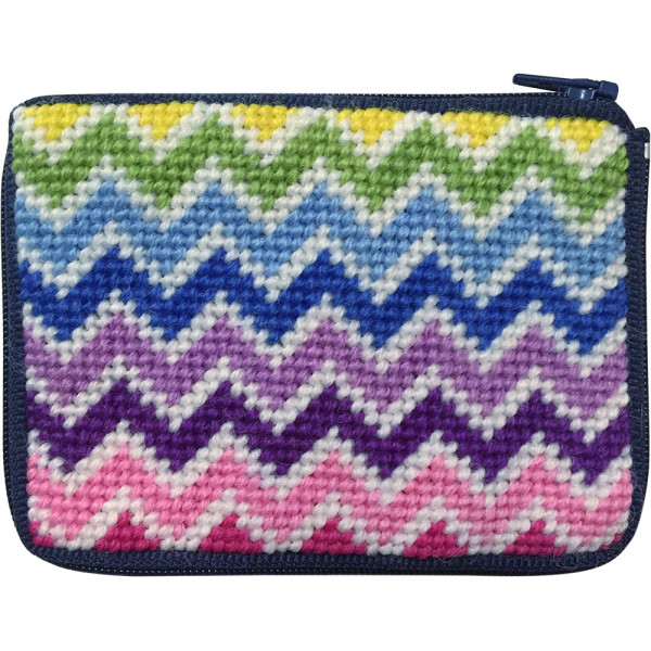 click here to view larger image of Chevrons Coin Case (needlepoint kits)