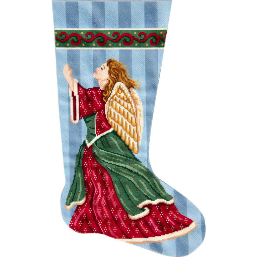 click here to view larger image of Angel In Praise Stocking (needlepoint kits)