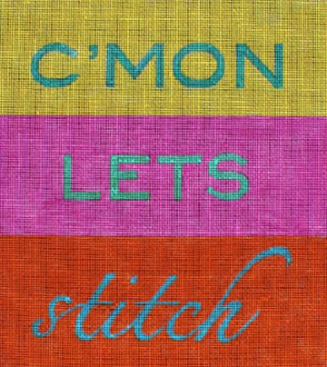 click here to view larger image of C-Mon Lets Stitch (hand painted canvases)