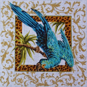 click here to view larger image of Blue Parrot (hand painted canvases)