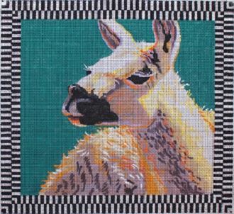 click here to view larger image of Llama (hand painted canvases)