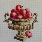 click here to view larger image of Apples in Vase (hand painted canvases)