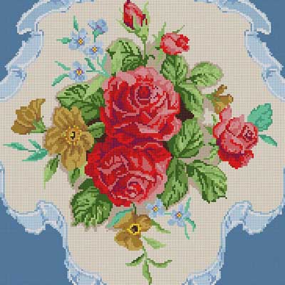 click here to view larger image of Victorian Rose Bouquet (hand painted canvases)