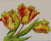 click here to view larger image of Parrot Tulips (hand painted canvases)