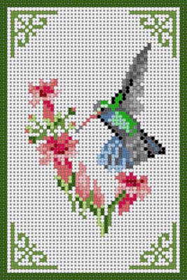 click here to view larger image of Broadbilled Hummingbird (hand painted canvases)