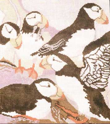 click here to view larger image of Glacier Bay Puffin (hand painted canvases)