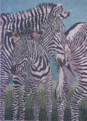 click here to view larger image of Zebras (hand painted canvases)