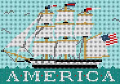 click here to view larger image of Tall Ship - Small Size (hand painted canvases)