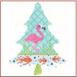 click here to view larger image of Tropics Flamingo Tree (hand painted canvases)