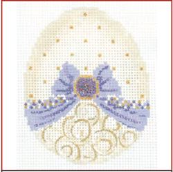 click here to view larger image of Vanilla and Lavender Ribbon Egg Stitch Guide (books)