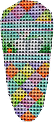 click here to view larger image of Bunny Harlequin Carrot (hand painted canvases)