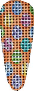 click here to view larger image of Patterned Egg Baby Carrot (hand painted canvases)