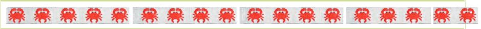 click here to view larger image of Crab Belt (hand painted canvases)