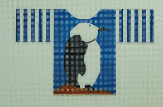 click here to view larger image of Penguin Sweater (hand painted canvases)