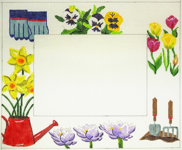 click here to view larger image of Gardening Frame (hand painted canvases)
