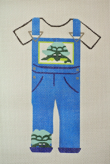 click here to view larger image of Turtle Overalls (hand painted canvases)