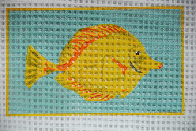click here to view larger image of Yellow Tang (hand painted canvases)