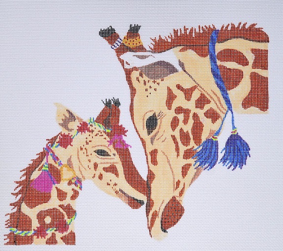 click here to view larger image of Tasseled Giraffes (hand painted canvases)