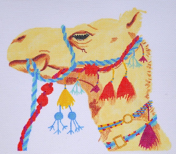 click here to view larger image of Tasseled Camel (hand painted canvases)