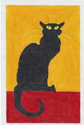 click here to view larger image of Large Chat Noir (hand painted canvases)
