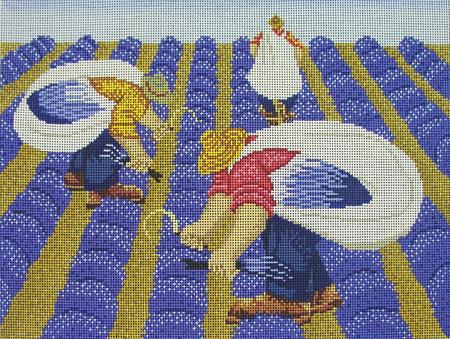 click here to view larger image of Lavender Harvest (hand painted canvases)