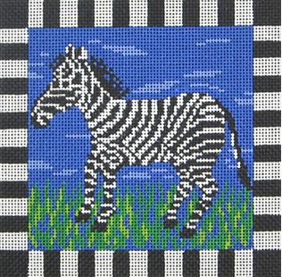 click here to view larger image of Zaire Zebra (hand painted canvases)