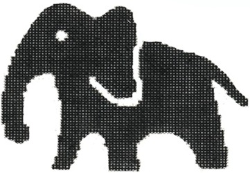 click here to view larger image of Large Elephant (hand painted canvases)