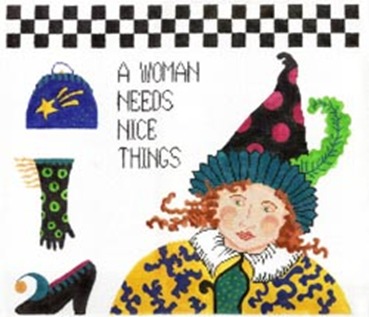 click here to view larger image of Woman Needs, A (hand painted canvases)