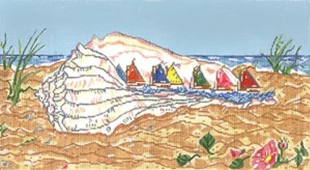 click here to view larger image of Rainbow Fleet (hand painted canvases)