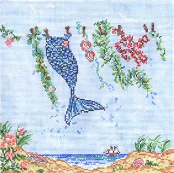 click here to view larger image of Laundry By The Sea (hand painted canvases)