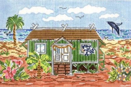 click here to view larger image of Hawaiian Cottage (hand painted canvases)