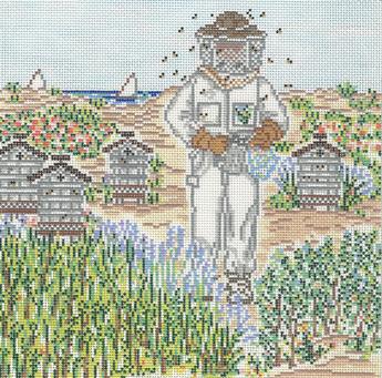 click here to view larger image of Bee Keeper (hand painted canvases)