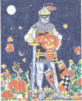 click here to view larger image of Halloween Knight (hand painted canvases)