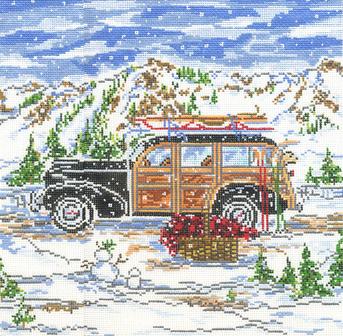 click here to view larger image of Winter Woody - 18ct (hand painted canvases)