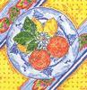 click here to view larger image of Lemon and Orange Plate - 18ct (hand painted canvases)