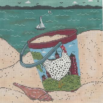 click here to view larger image of Dottie By The Sea (hand painted canvases)