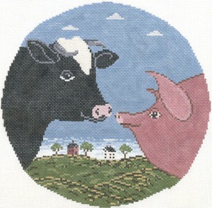 click here to view larger image of Country Cousins (hand painted canvases)