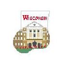 click here to view larger image of U Of Wisconsin Mini Sock (hand painted canvases)
