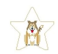 click here to view larger image of Sheltie Star (hand painted canvases)