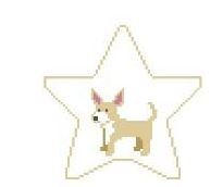 click here to view larger image of Chihuahua Star (hand painted canvases)